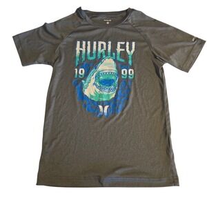 Hurley Sun Swim Shirt UPF50+ Hurley H20Dri Gray 10/12 Boys‎ Medium 10-12 Yrs